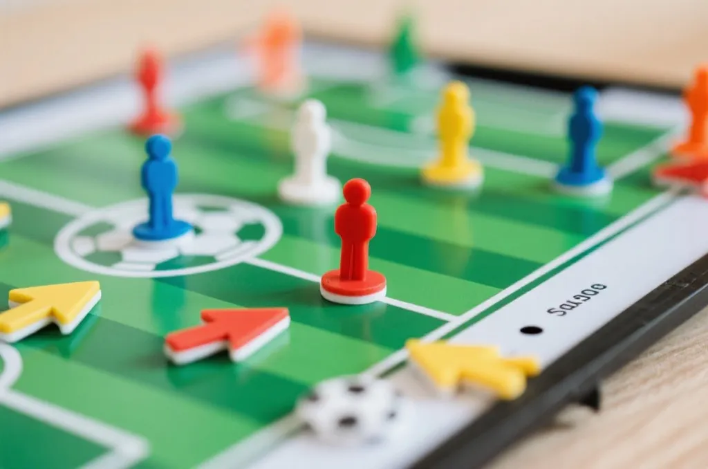 足球战术板与磁性棋子